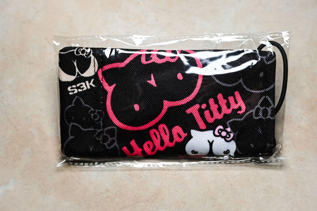 Paintball Laufsocke: Hello Titty Pink (10x16 cm (extrabreit))