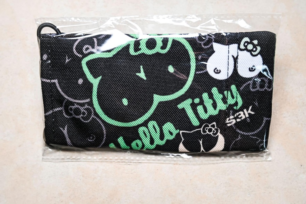 Paintball Laufsocke: Hello Titty Green (10x16 cm (extrabreit))