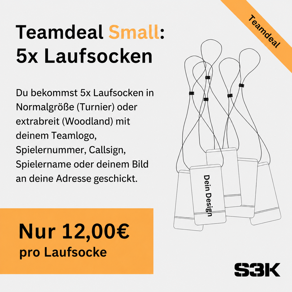 5x Laufsocken im Teamdeal Small (10x16 cm (extrabreit))