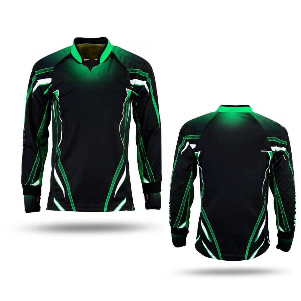 Airsoft Teamwear - Black Green Neon Glow
