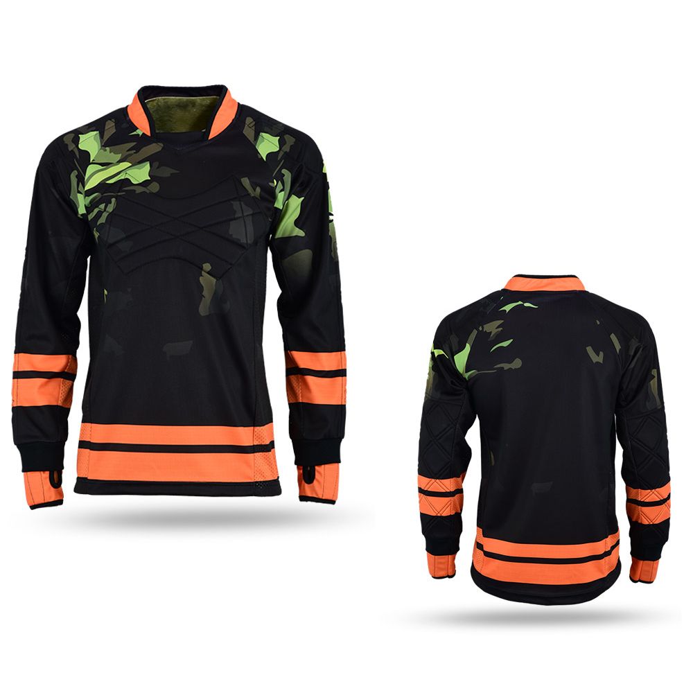 Airsoft Teamwear - Black Orange Striped Camo